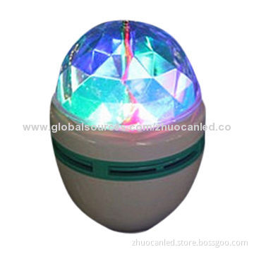 Wholesale mini rotating LED RGB crystal magical ball
